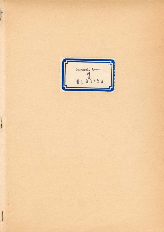 Geza Perneczky Five Books