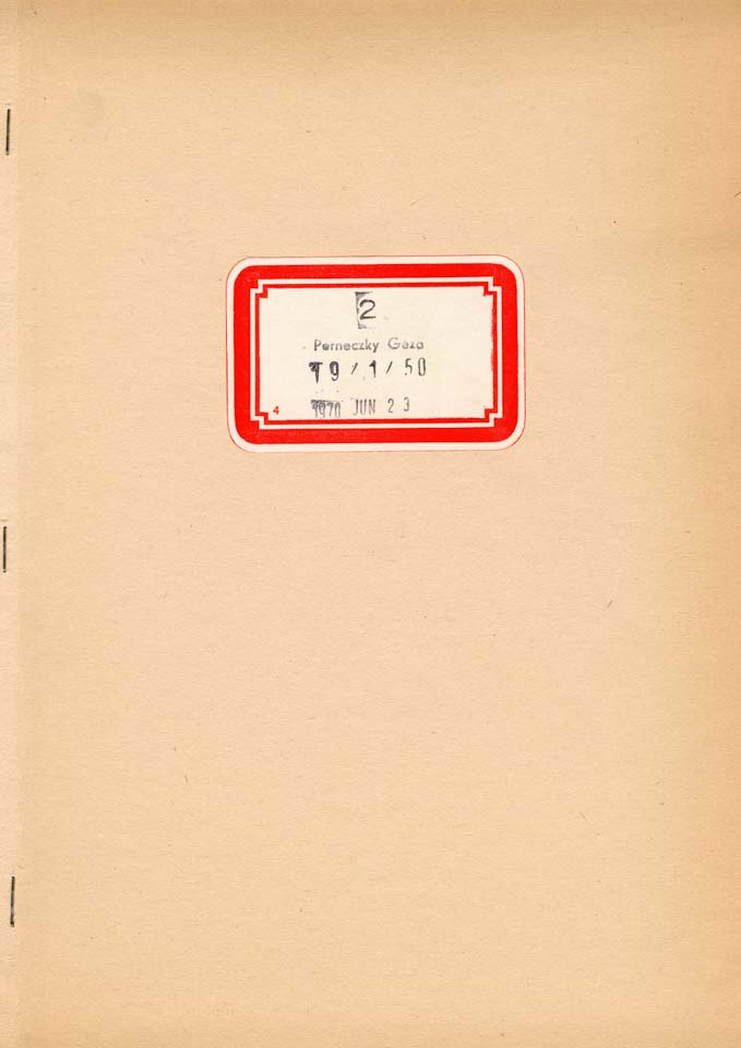 Geza Perneczky Five Books